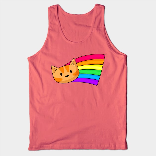 Rainbow cat Tank Top by Doodlecats 